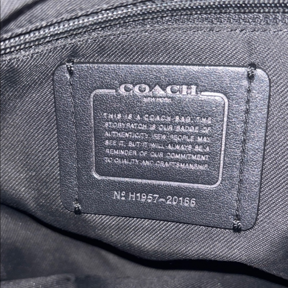 Coach Black Crossbody Bag with Gun Metal Accents No call outs. - Picture 4 of 6